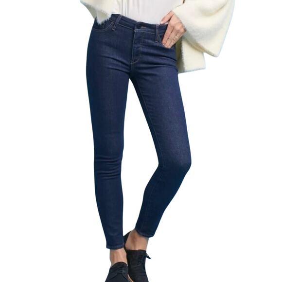 Pilcro and the Letterpress Anthropologie Mid Rise Skinny Jeans Dark Wash - Picture 1 of 10